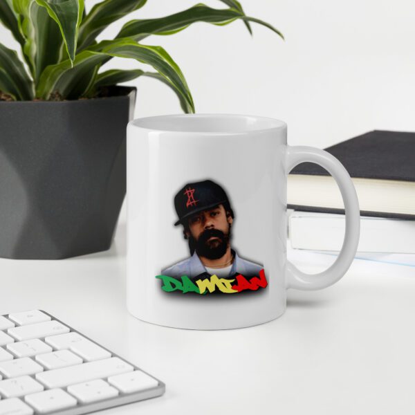 White glossy mug Damian Marley – Image 5