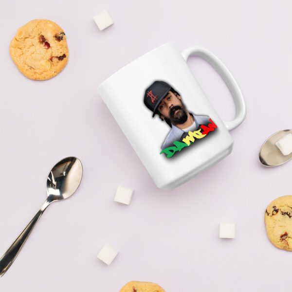 White glossy mug Damian Marley – Image 6