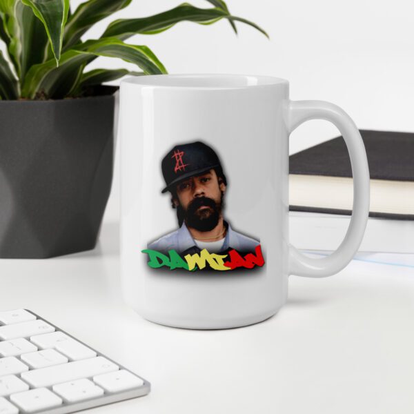 White glossy mug Damian Marley