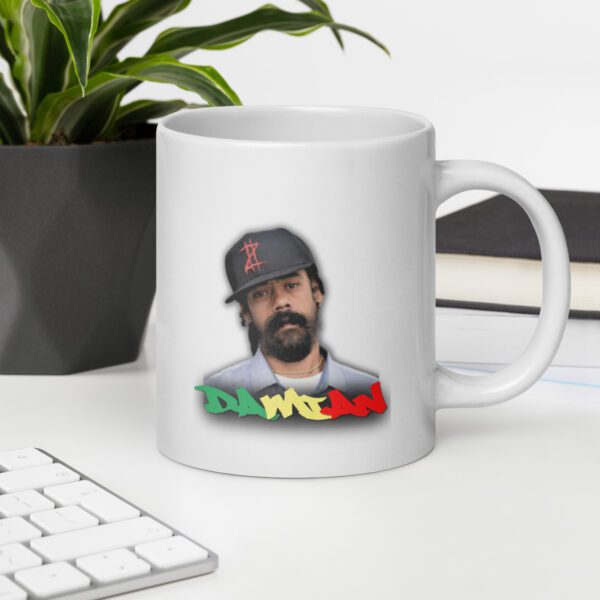 White glossy mug Damian Marley – Image 10