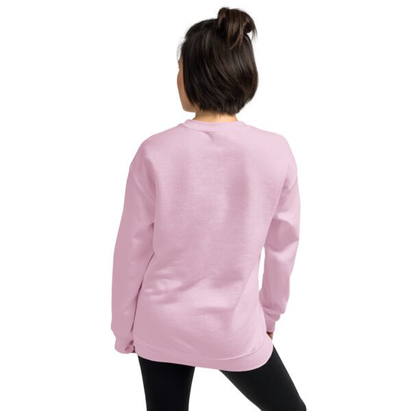 unisex crew neck sweatshirt light pink back 65c4a1039e0b9