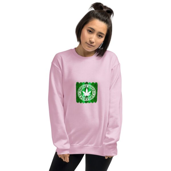 unisex crew neck sweatshirt light pink front 65c4a103987cb