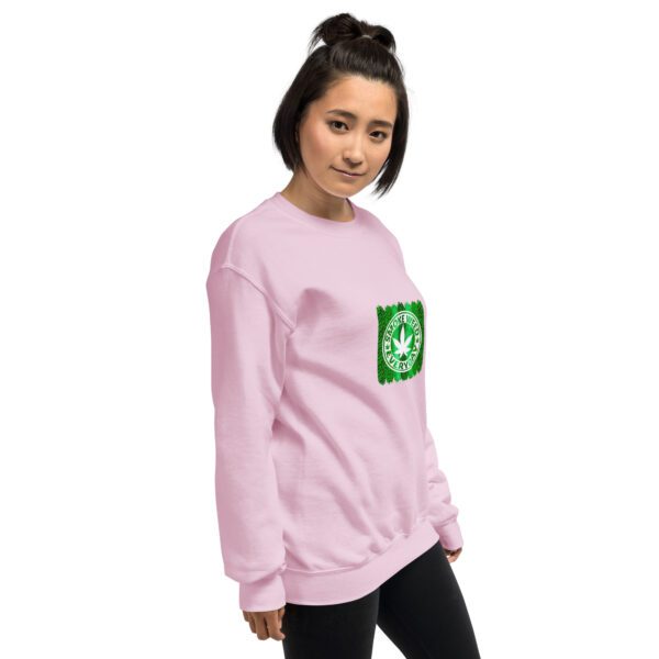 unisex crew neck sweatshirt light pink right front 65c4a103a8fa4