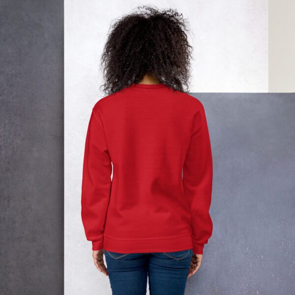 unisex crew neck sweatshirt red back 65c49236992e2