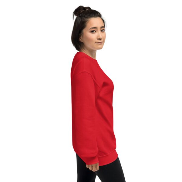 unisex crew neck sweatshirt red right 65c4a10318473