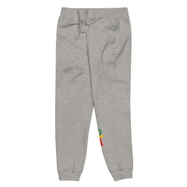 unisex fleece sweatpants carbon grey front left 65d98c383bd2b