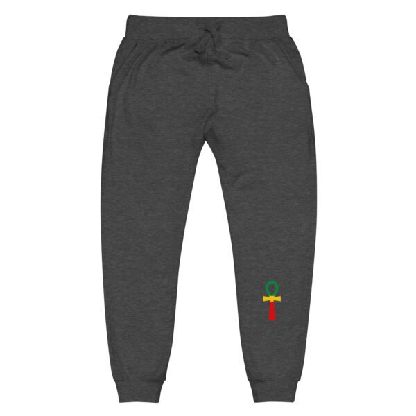 unisex fleece sweatpants charcoal heather front 65d98c3838018