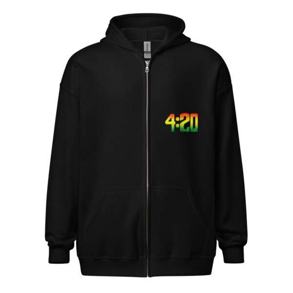 unisex heavy blend zip hoodie black front 65d7744bea36f