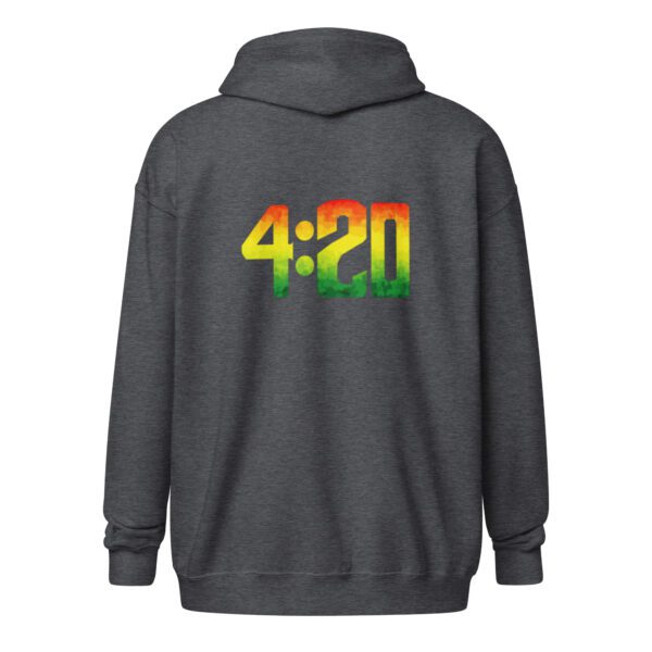 unisex heavy blend zip hoodie dark heather back 65d7744bece1d