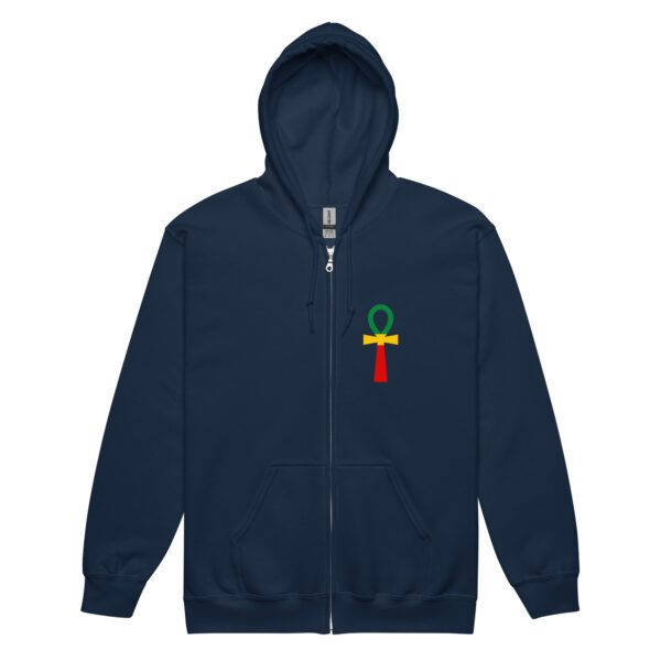 unisex heavy blend zip hoodie navy front 65d98e1eb3642