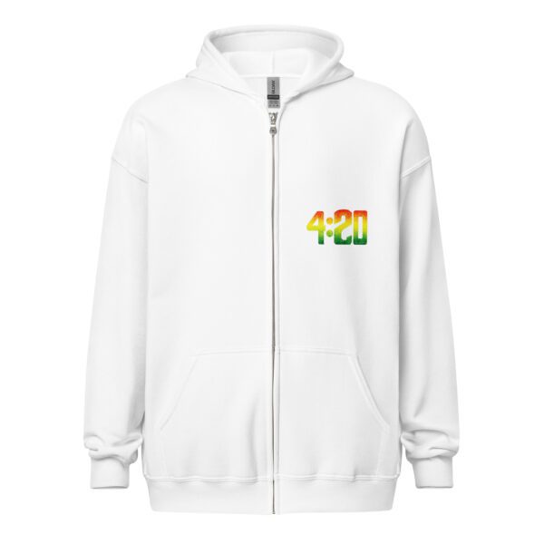 unisex heavy blend zip hoodie white front 65d7744beea6e