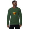 Green Superman Organic raglan Sweatshirt – Image 4