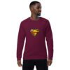 Green Superman Organic raglan Sweatshirt – Image 2