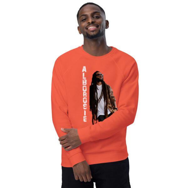 unisex organic raglan sweatshirt burnt orange front 2 65d9ff1c15d99