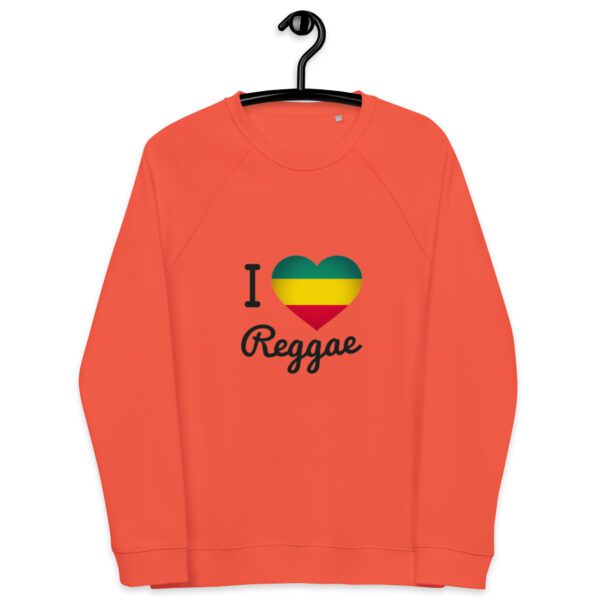 unisex organic raglan sweatshirt burnt orange front 65d98996411ff