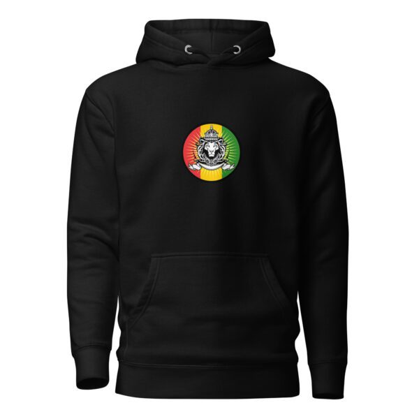 unisex premium hoodie black front 65d9af355b7b1