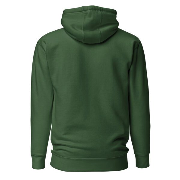 unisex premium hoodie forest green back 65d9a398317e6