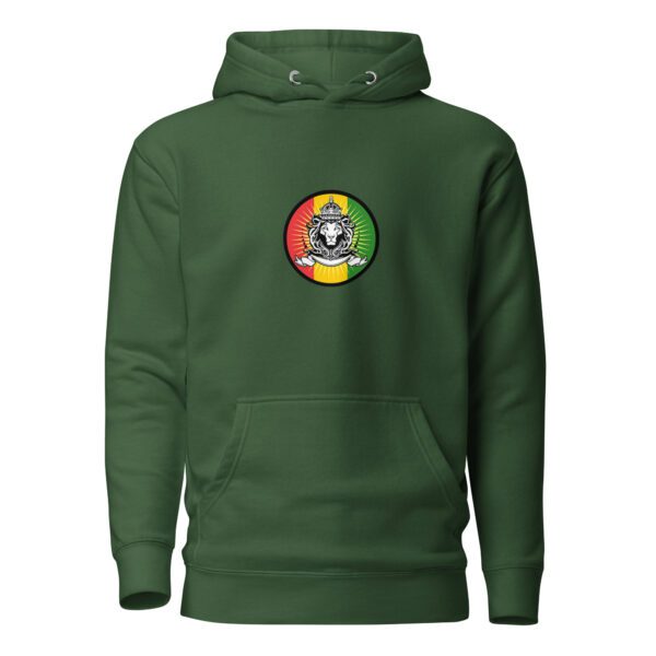 unisex premium hoodie forest green front 65d9af35612e1