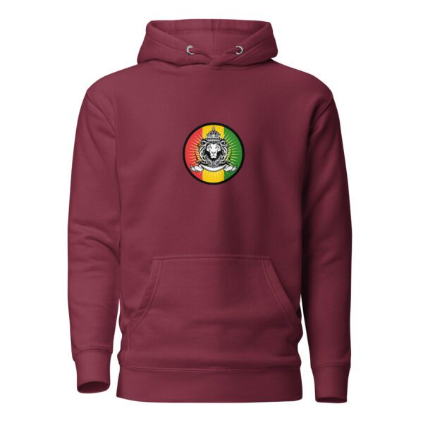 unisex premium hoodie maroon front 65d9af355d91f