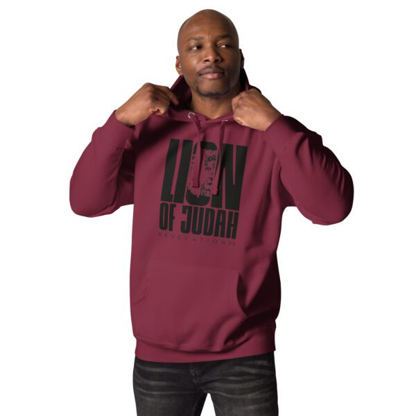 unisex premium hoodie maroon front 65d9d05f633a8