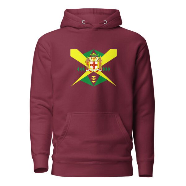 unisex premium hoodie maroon front 65d9ea5a6c3bd