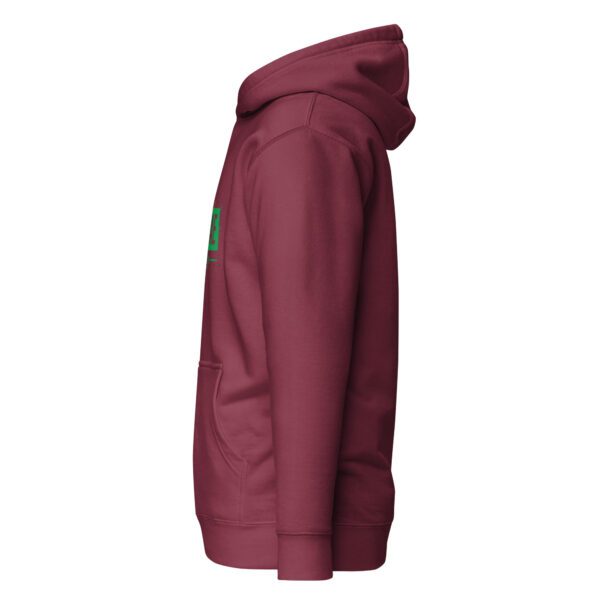 unisex premium hoodie maroon left 65d9a39824180