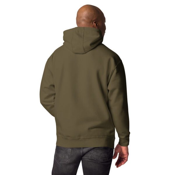 unisex premium hoodie military green back 65d9d05f6fcdc