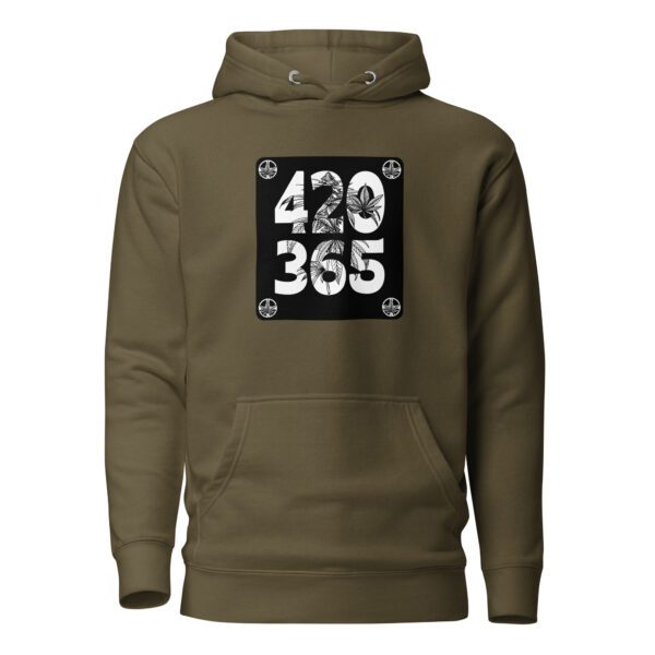 unisex premium hoodie military green front 65df953e136ca