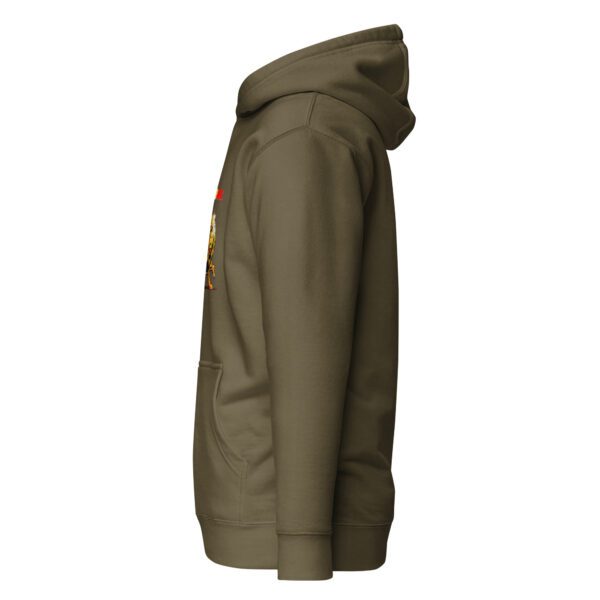 unisex premium hoodie military green left 65d9bd2a003f4