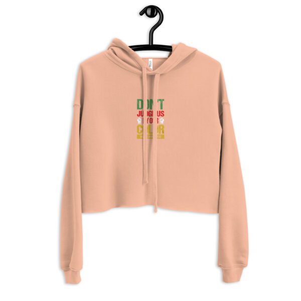womens cropped hoodie peach front 65d7a0c707c81