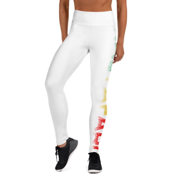 all over print yoga leggings white front 65f5a610449ff