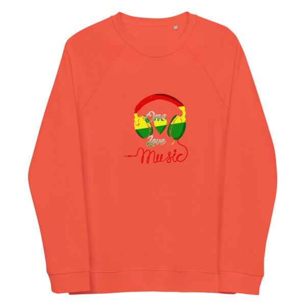 unisex organic raglan sweatshirt burnt orange front 65e461e055558
