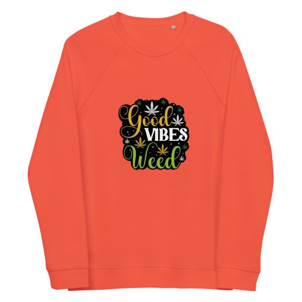 unisex organic raglan sweatshirt burnt orange front 65e992b3f147e
