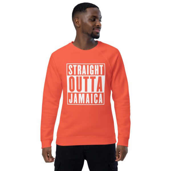 unisex organic raglan sweatshirt burnt orange front 65ff2acfd5d99