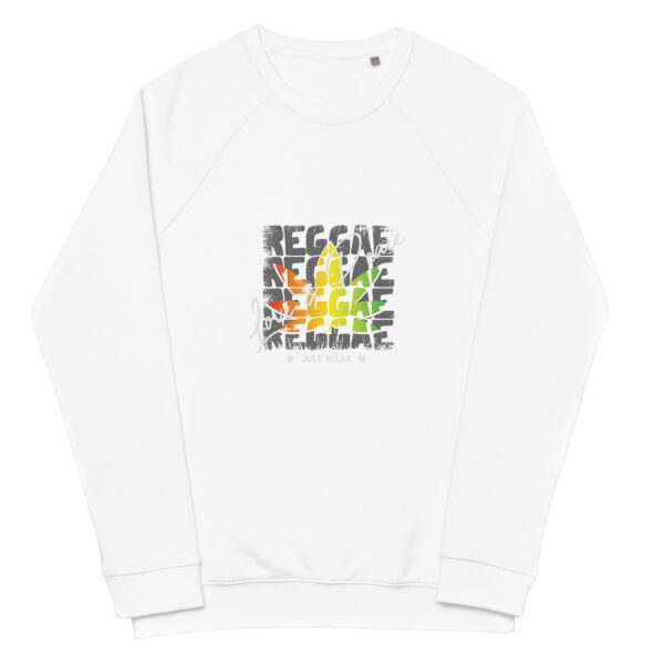 unisex organic raglan sweatshirt white front 66008a8fb7d6f
