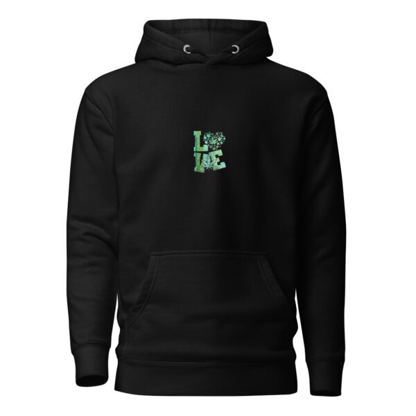 unisex premium hoodie black front 65f0604f90956