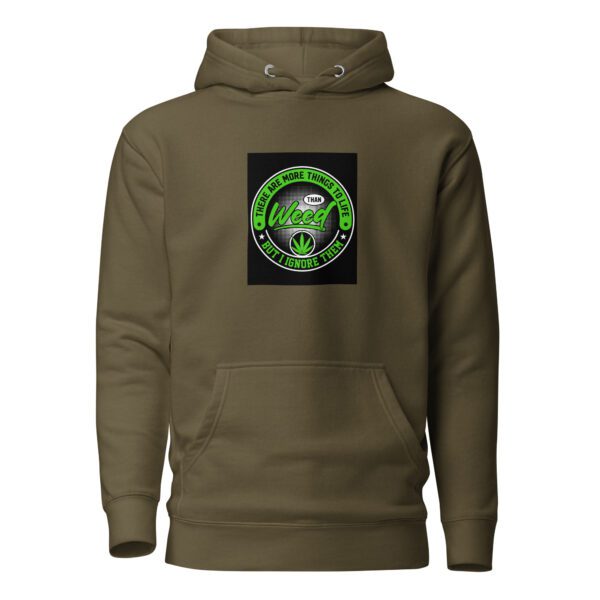 unisex premium hoodie military green front 65e4208ed43dd