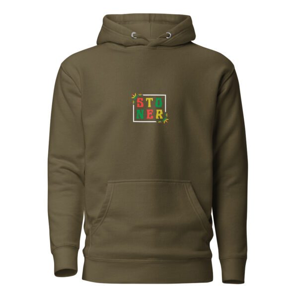 unisex premium hoodie military green front 65e424e234d1b