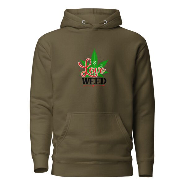 unisex premium hoodie military green front 65f056b5ba240