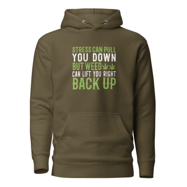 unisex premium hoodie military green front 65ff377c89381