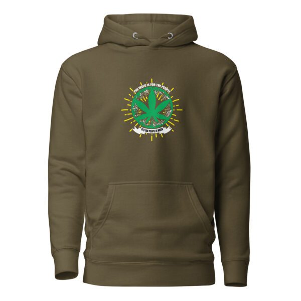 unisex premium hoodie military green front 660073a6c3c1f