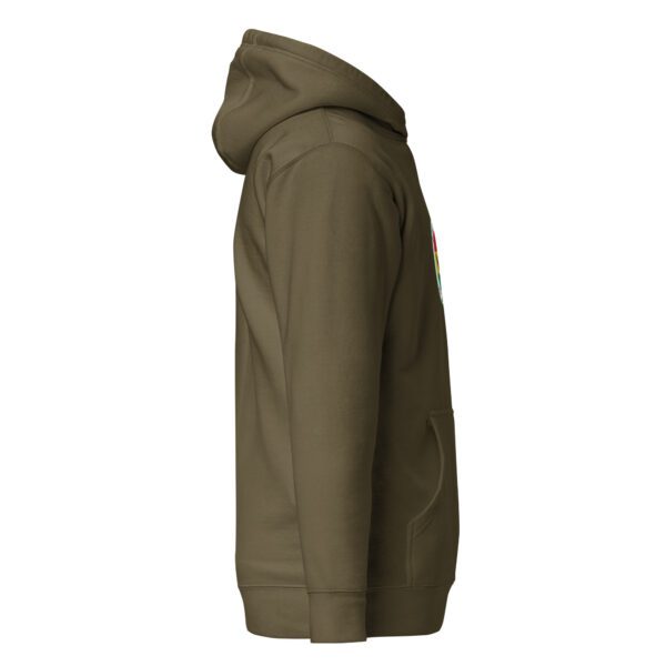 unisex premium hoodie military green right 65e43640547dd